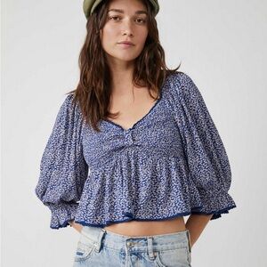 Free People Brittnee Printed Top